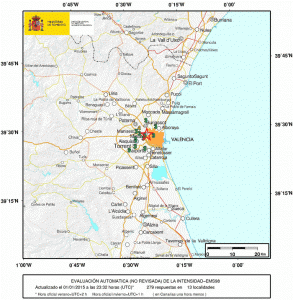 mapa intensidades terremoto