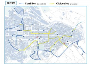 mapa ciclocalles_torrent