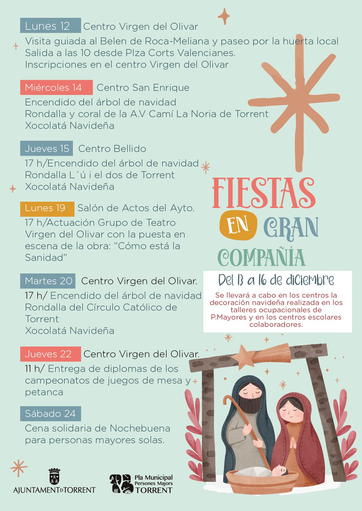 programación mayores Navidad